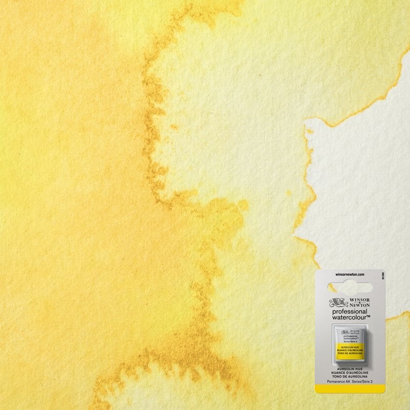 Acquerelli P.W.C. Winsor&Newton 1/2 godet Aureolina imit. (417)