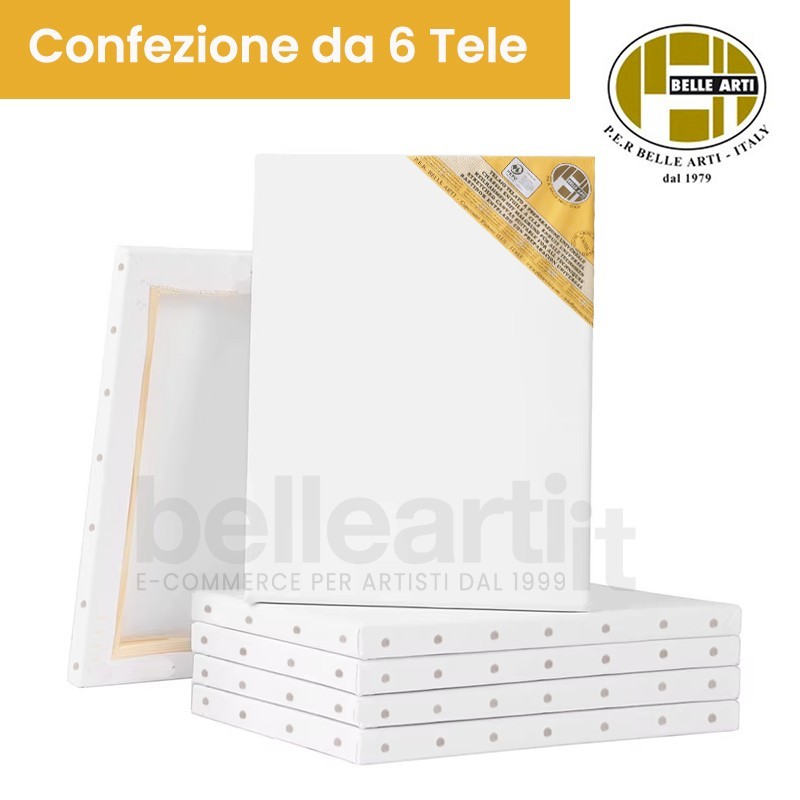 6 TELE CHIODATE PROFILO DA 2 CM - GRANA MEDIA MISTO COTONE - LINEA 35 P.E.R.