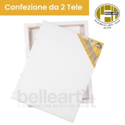 ArtSkills Confezione Da 2 Tele Per Pittura 30,5 X 40,6 Cm, Tela In Cotone Su Telaio, Innescate Con Gesso