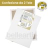 2 Tele Profilo da 2 cm - Lino 100% a Grana Extra fine - Linea 62 P.E.R.