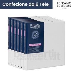 6 Tele chiodate Profilo da 2 cm - Cotone 100% Grana Media - Lefranc&Bourgeois