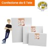 GRANDI FORMATI - 6 TELE PROFILO DA 2 CM - GRANA FINE MISTO COTONE - LINEA 20 P.E.R.