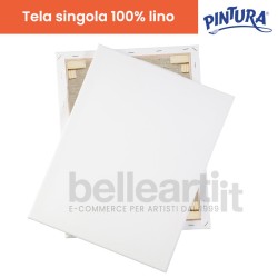1 tela per dipingere spessore 2 cm - Grana fine 100% Lino Linea Museum - PINTURA