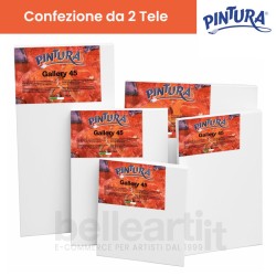2 Tele per dipingere spessore 4,5 cm - Grana fine 100% Cotone Linea 45 - PINTURA