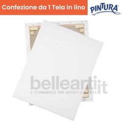 1 tela per dipingere spessore 2 cm - Grana fine Lino 100% Linea Museum - PINTURA