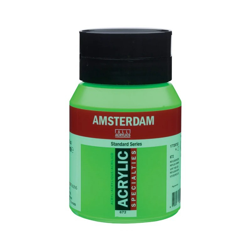 Amsterdam Acrylic Ink 30 Ml - Verde Reflex 672 | Colore Brillante E Impermeabile Per Arti Creative
