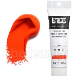 Colori Acrilici Liquitex "Heavy Body" Rosso di Cadmio Chiaro (152) tubo da 59 ml
