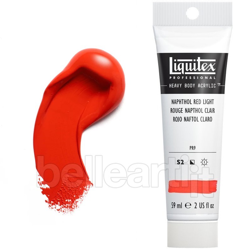 Colori Acrilici Liquitex "Heavy Body" Rosso Naphtolo Chiaro (294) tubo da 59 ml