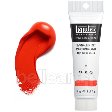 Colori Acrilici Liquitex Heavy Body Rosso Naphtolo Chiaro (294) tubo da 59 ml