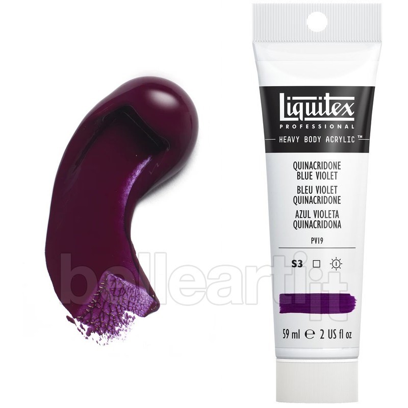 Colori Acrilici Liquitex "Heavy Body" Blu Violetto Quinacridone (118) tubo da 59 ml