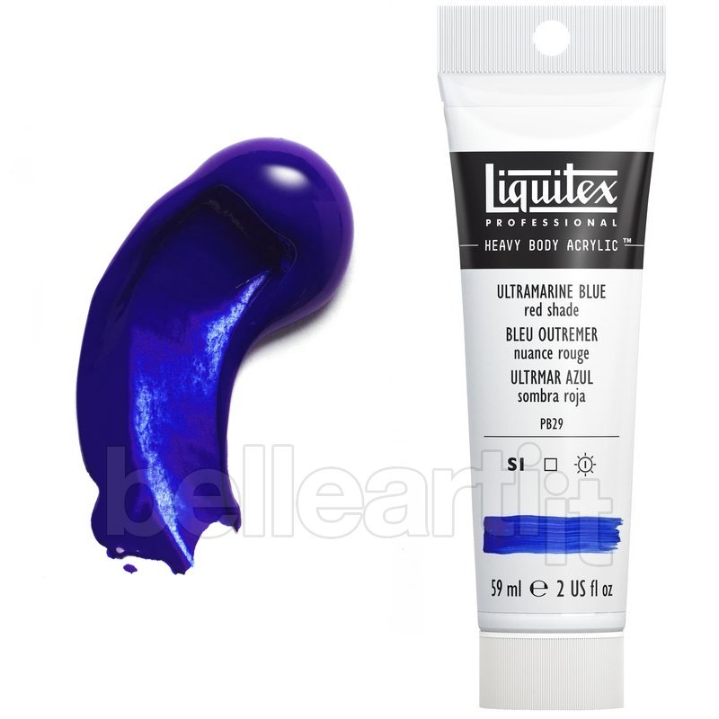 Colori Acrilici Liquitex "Heavy Body" Blu Oltremare Rossastro (382) tubo da 59 ml