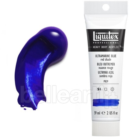 Colori Acrilici Liquitex Heavy Body Blu Oltremare Rossastro (382) tubo da 59 ml