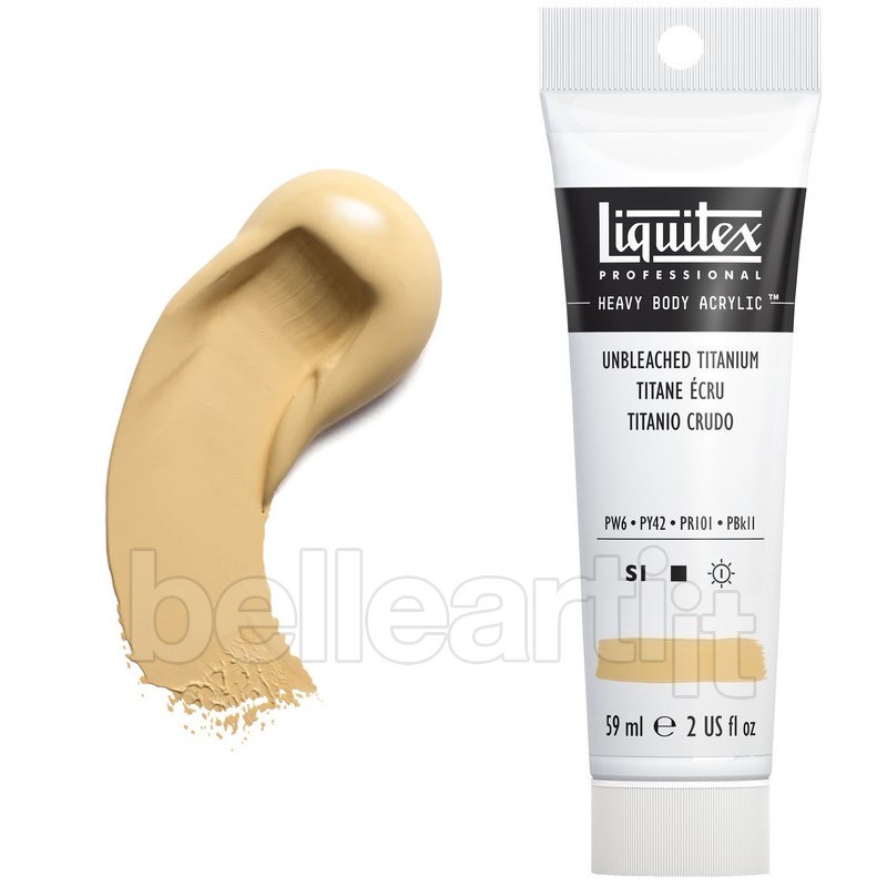 Colori Acrilici Liquitex "Heavy Body" Titanio Crudo (434) tubo da 59 ml
