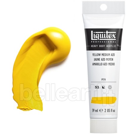 Colori Acrilici Liquitex Heavy Body Giallo Azo Medio (412) tubo da 59 ml