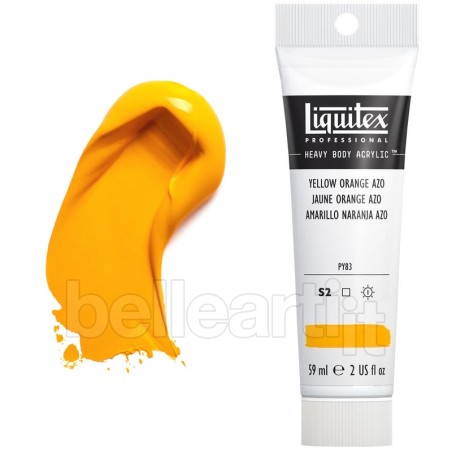 Colori Acrilici Liquitex Heavy Body Giallo Arancio Azo (414) tubo da 59 ml