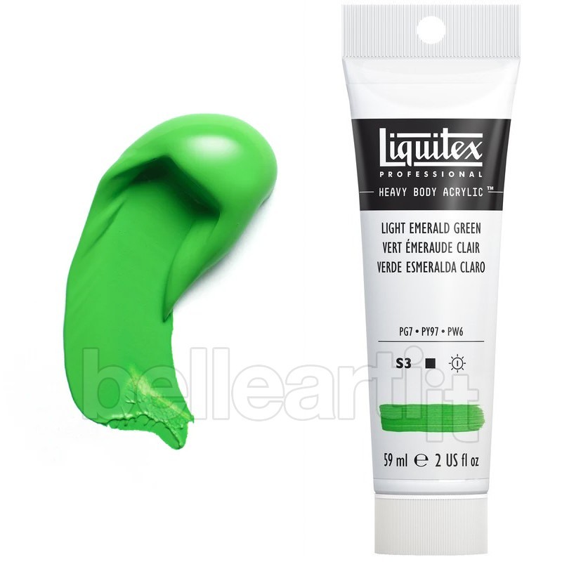 Colori Acrilici Liquitex "Heavy Body" Verde Smeraldo Chiaro (650) tubo da 59 ml Colori Acrilici Liquitex "Heavy Body" Verde Smeraldo Chiaro (650) tubo da 59 ml