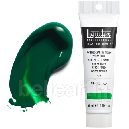 Colori Acrilici Liquitex Heavy Body Verde Phtalo Giallastro (319) tubo da 59 ml