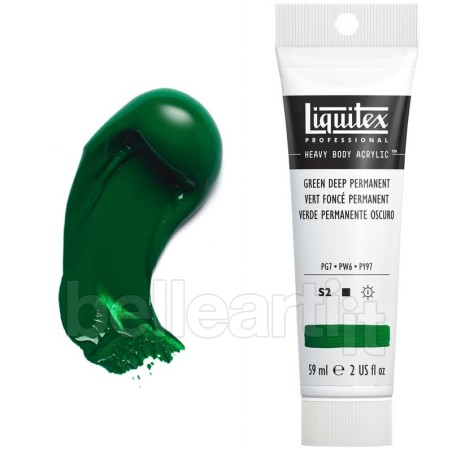 Colori Acrilici Liquitex Heavy Body Verde Permanente Scuro (350) tubo da 59 ml