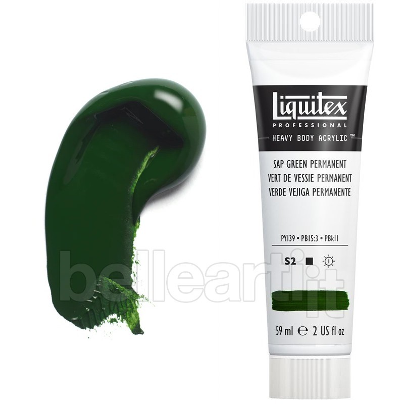 Colori Acrilici Liquitex "Heavy Body" Verde Vescica Permanente (315) tubo da 59 ml