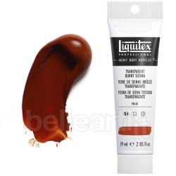 Colori Acrilici Liquitex "Heavy Body" Terra di Siena Bruciata Trasparente (129) tubo da 59 ml