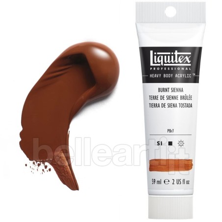 Colori Acrilici Liquitex Heavy Body Terra di Siena Bruciata (127) tubo da 59 ml