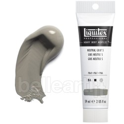 Colori Acrilici Liquitex "Heavy Body" Grigio Neutro 5 (599) tubo da 59 ml