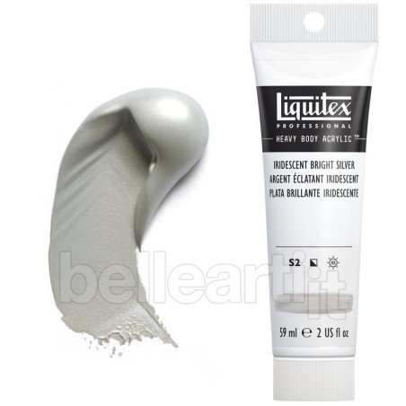 Colori Acrilici Liquitex Heavy Body Argento Iridescente (236) tubo da 59 ml