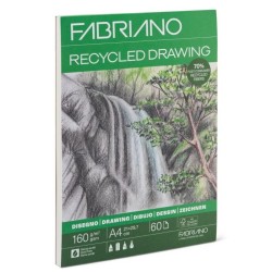 FABRIANO RECYCLED DRAWING - BLOCCHI DI CARTA A4 per schizzo e disegno 60 FF. DA 160 GR/MQ