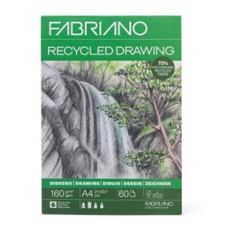 FABRIANO RECYCLED DRAWING - BLOCCHI DI CARTA A4 per schizzo e disegno 60 FF. DA 160 GR/MQ