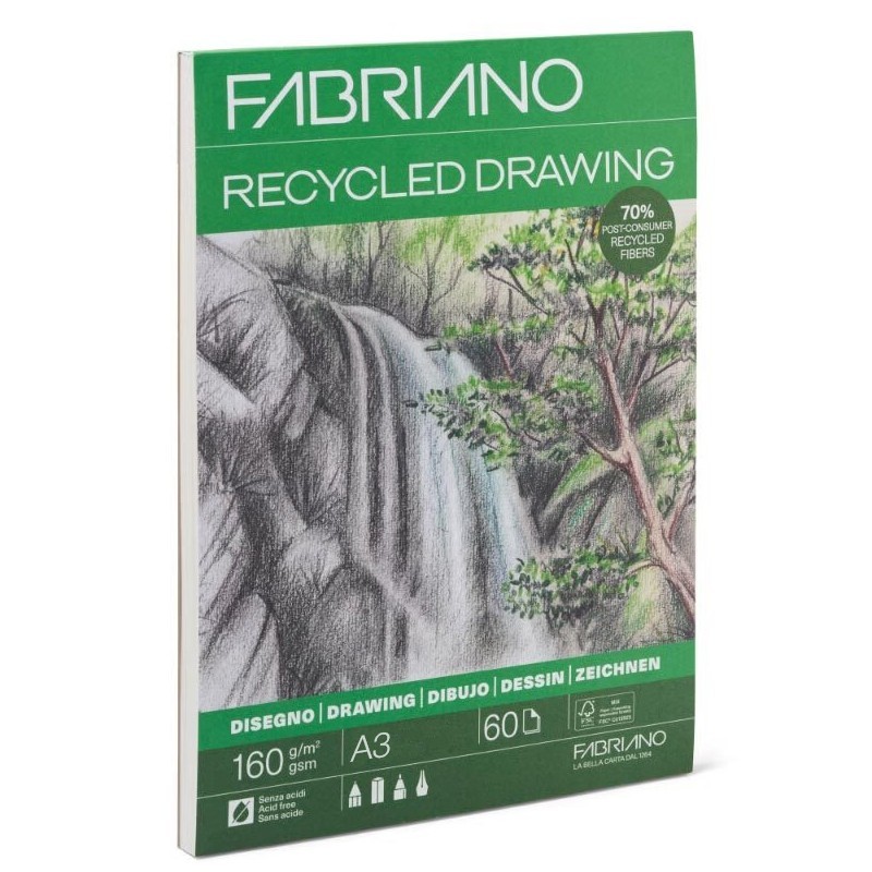 Blocco Recycled Drawing A3 160 Gr. 30 Fogli — immagine 3
