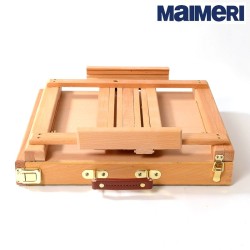 Maimeri Artisti - Cassetta Cavalletto con 13 Colori ad olio professionali 20 ml e 1 bianco da 60 ml + accessori