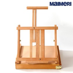 Maimeri Artisti - Cassetta Cavalletto con 13 Colori ad olio professionali 20 ml e 1 bianco da 60 ml + accessori
