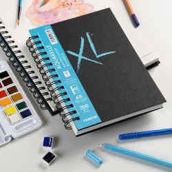 Canson XL Book Aquarelle - Sketchbook A5 di Carta per Acquerello rilegato a spirale - 34 ff.a grana fina da 300 gr/mq