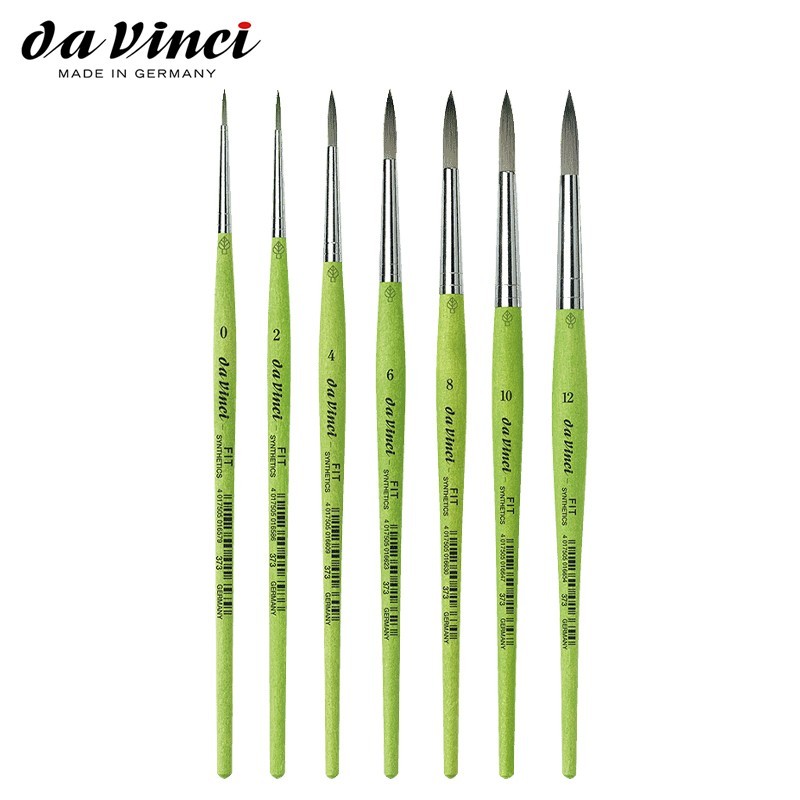 Pennello Fit For School & Hobby Serie 373 N°0 Tondo Manico Corto — immagine 3
