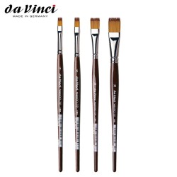 Pennelli Da Vinci - Vario Tip - Piatto a doppio Pelo sintetico Nova e Top Acryl - Serie 1381