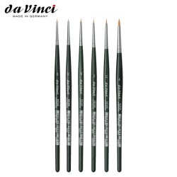 Pennelli Da Vinci da Ritocco - Tondo a punta conica in Pelo corto sintetico Nova - Serie 5575