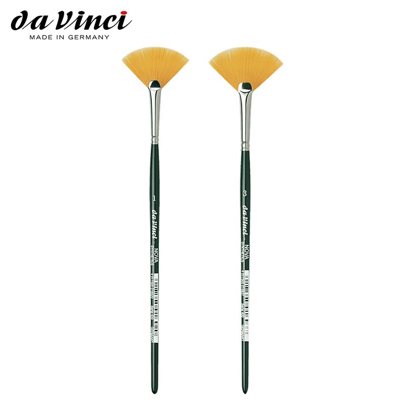 Pennello A Ventaglio Nova Pelo Sintetico Extrafine Serie 400 N°1 — immagine 3