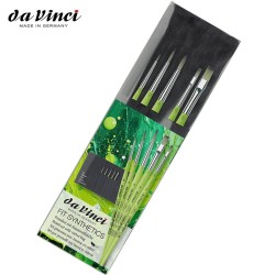 Da Vinci - Set 4069 Fit Synthetics 5 pennelli in pelo sintetico + Portapennelli