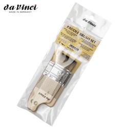Da Vinci - Set 4071 Paddle con 2 pennellesse in pelo sintetico
