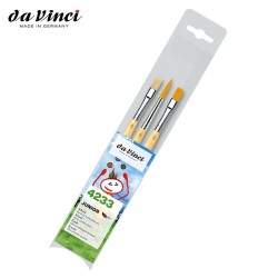 Da Vinci - Set Junior 4233 con 3 pennelli in pelo sintetico