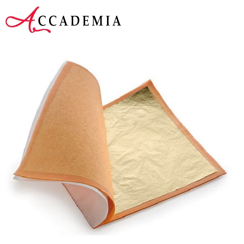 Accademia - Foglia Oro Imitazione 14x14 cm - Libretto da 25 fogli Colore 2,5
