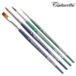 Tintoretto - Set Decorazione FUMETTO 8212 - 4 pennelli a pelo sintetico in blister