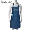 Tintoretto - Grembiule da pittore in denim blu con tasca