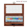 Talens - Van Gogh Watercolour Wooden Box - Cassetta in legno con 12 tubi da 10 ml. e accessori