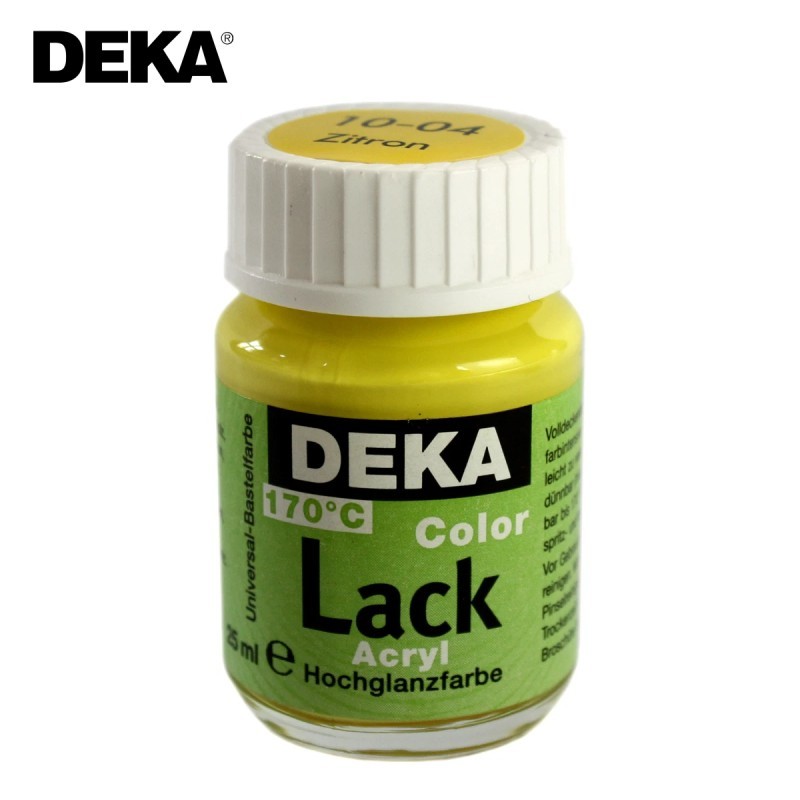 Deka Color Lack Colori acrilici brillanti - Giallo Limone (04)