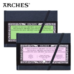 ARCHES ART JOURNAL - Blocchi 14x21 cm di carta per acquerello 24 ff. da 185 gr. a grana fine o satinata