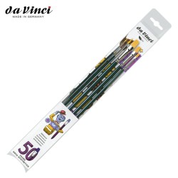 DA VINCI - SET 50° Anniversario NOVA - 5 PENNELLI MANICO LUNGO