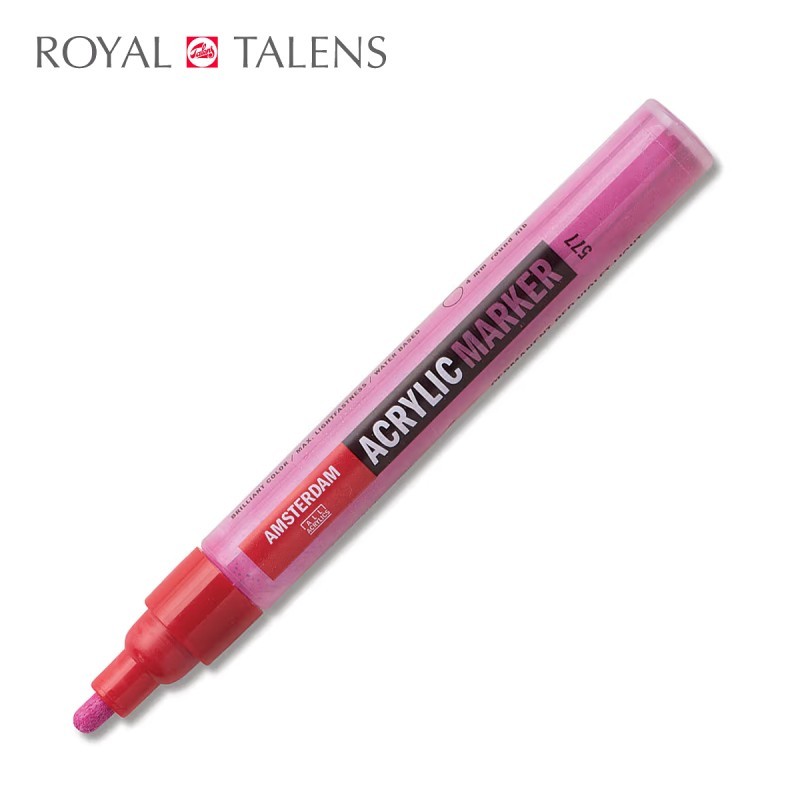 Amsterdam - Pennarello acrilico Viola permanente rossastro chiaro - Punta tonda da 4 mm