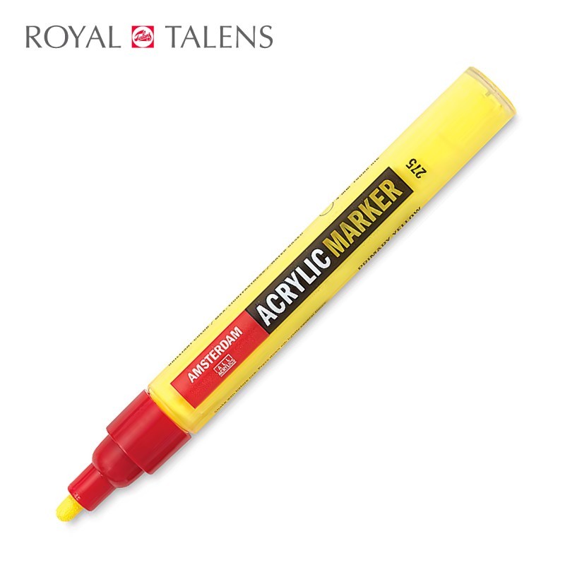 Amsterdam - Pennarello acrilico Giallo Primario - Punta tonda da 4 mm