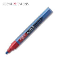 Amsterdam - Pennarello acrilico Blu Ftalo - Punta tonda da 4 mm